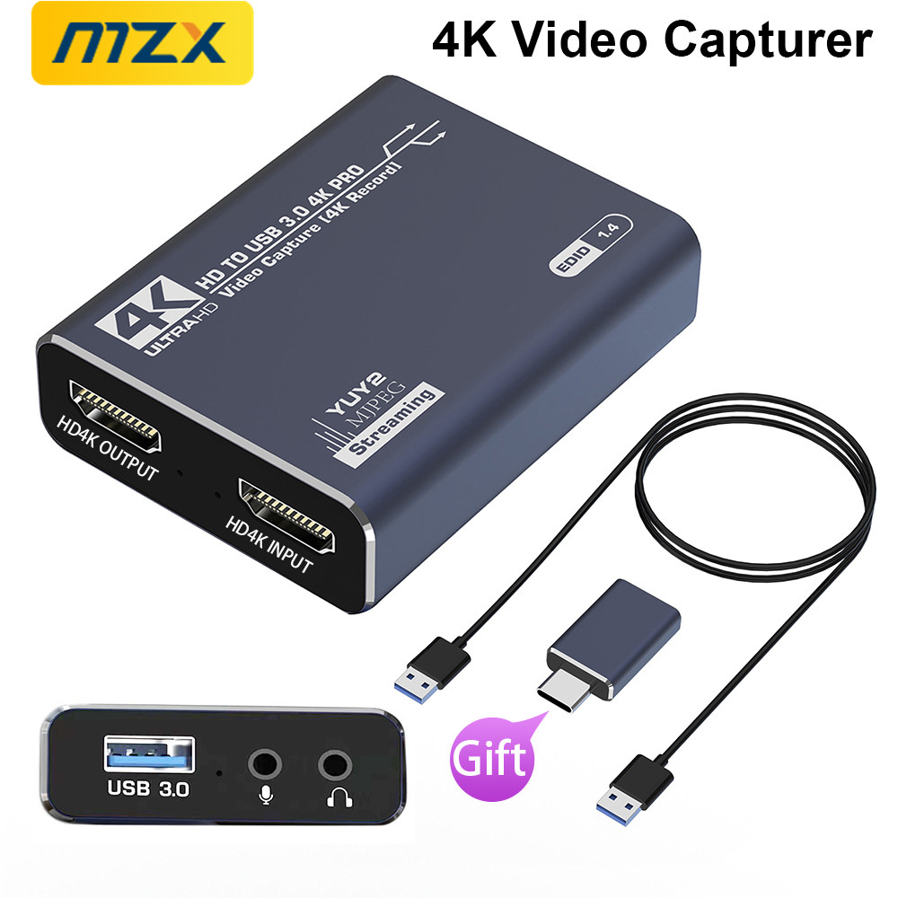 Gaming Console With Phone - บอร์ดการ์ดจับภาพวิดีโอ mzx 4K บันทึกด้วย HDMI รองรับ60Hz