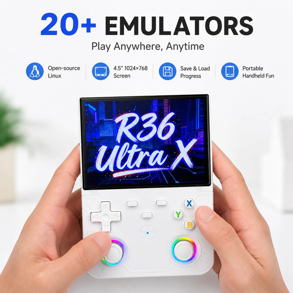 Gaming Console R36 Ultra - เครื่องเล่นเกมพกพา R36 Ultra X Retro หน้าจอ