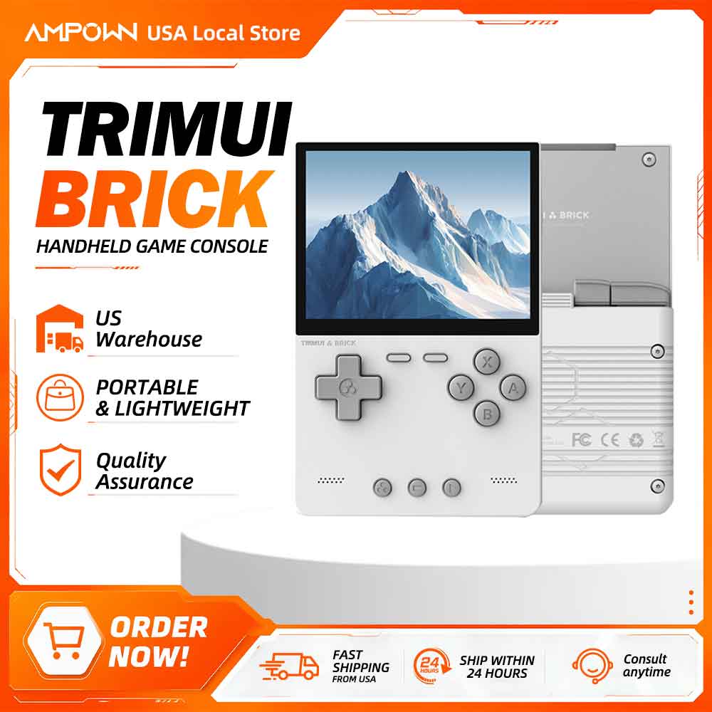 Gaming Console Linux - TRIMUI อิฐคอนโซลเกมมือถือ 3.2 ''หน้าจอ IPS ระบบ