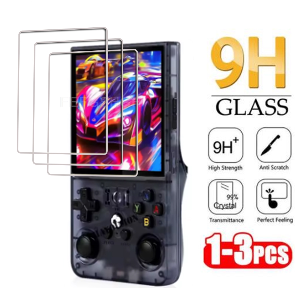 Gaming Console R36 Ultra - กระจกนิรภัยสำหรับ R36 อัลตร้า แม็กซ์ โปร พลัสคอนโซลเครื่องเล่นเกมฟิล์มป้องกันบน