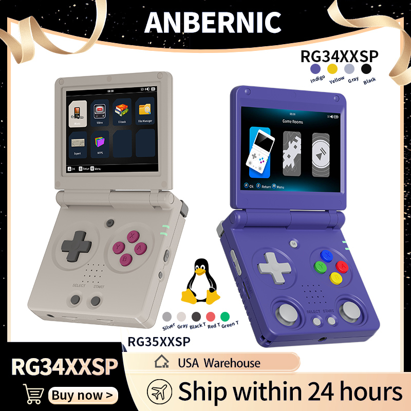 Anbernic RG34XXSP RG35XXSP Fli - Gaming Console Linux บทวิจารณ์และราคา