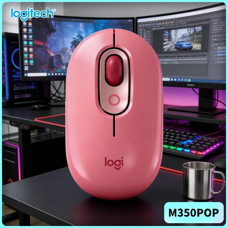 เมาส์ Logitech POP ที่เป็นมิตร - Gaming Console Logitech บทวิจารณ์และราคา