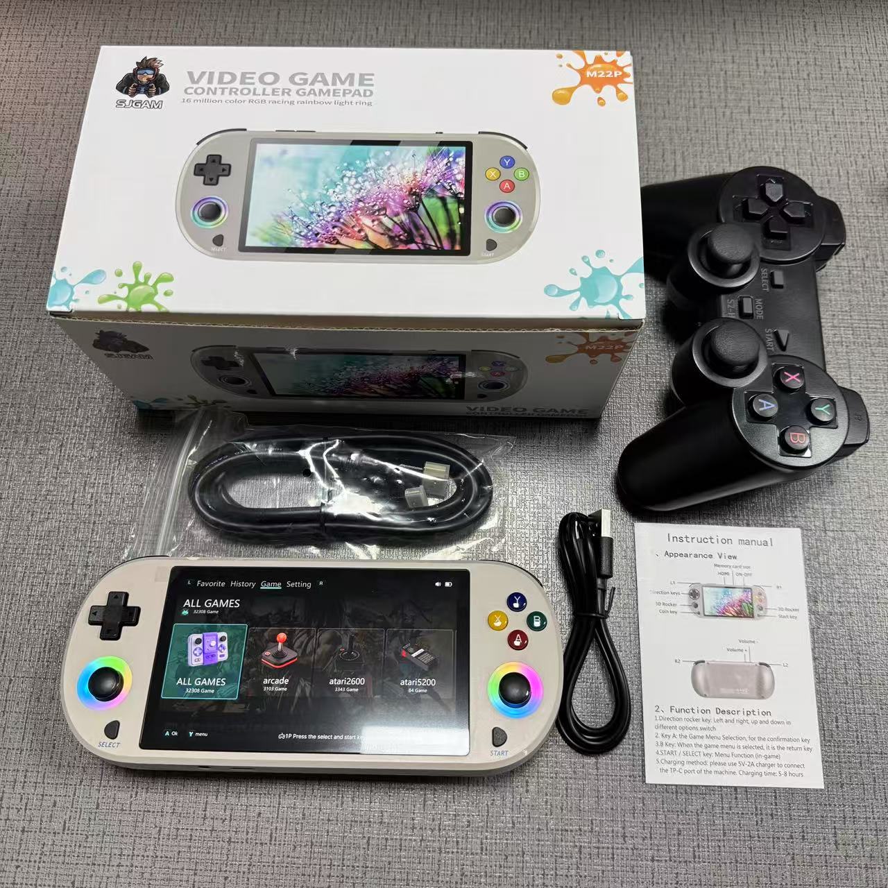 เครื่องเล่นเกมพกพา New 128GB M - Gaming Console With Gta บทวิจารณ์และราคา