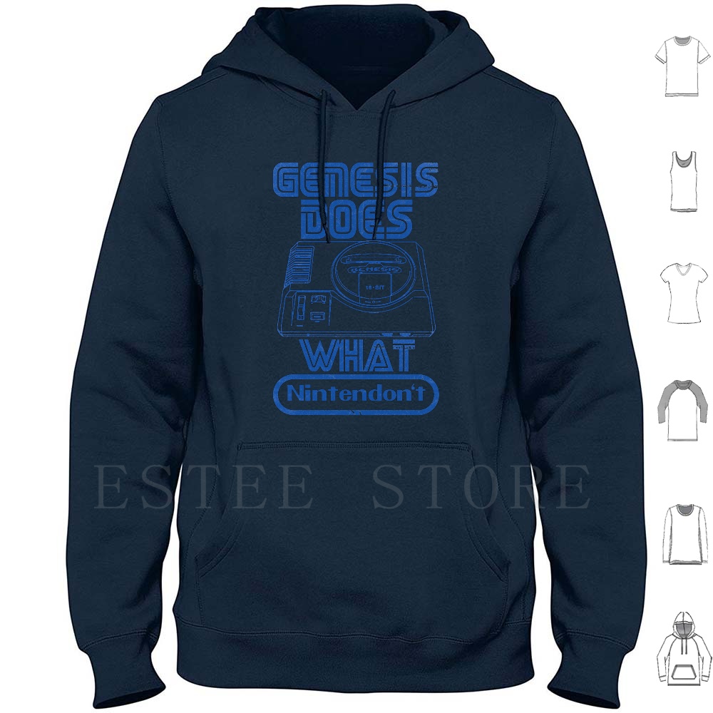 คอนโซล Wars Hoodie แขนยาวโลโก้ - Gaming Console Genesis บทวิจารณ์และราคา