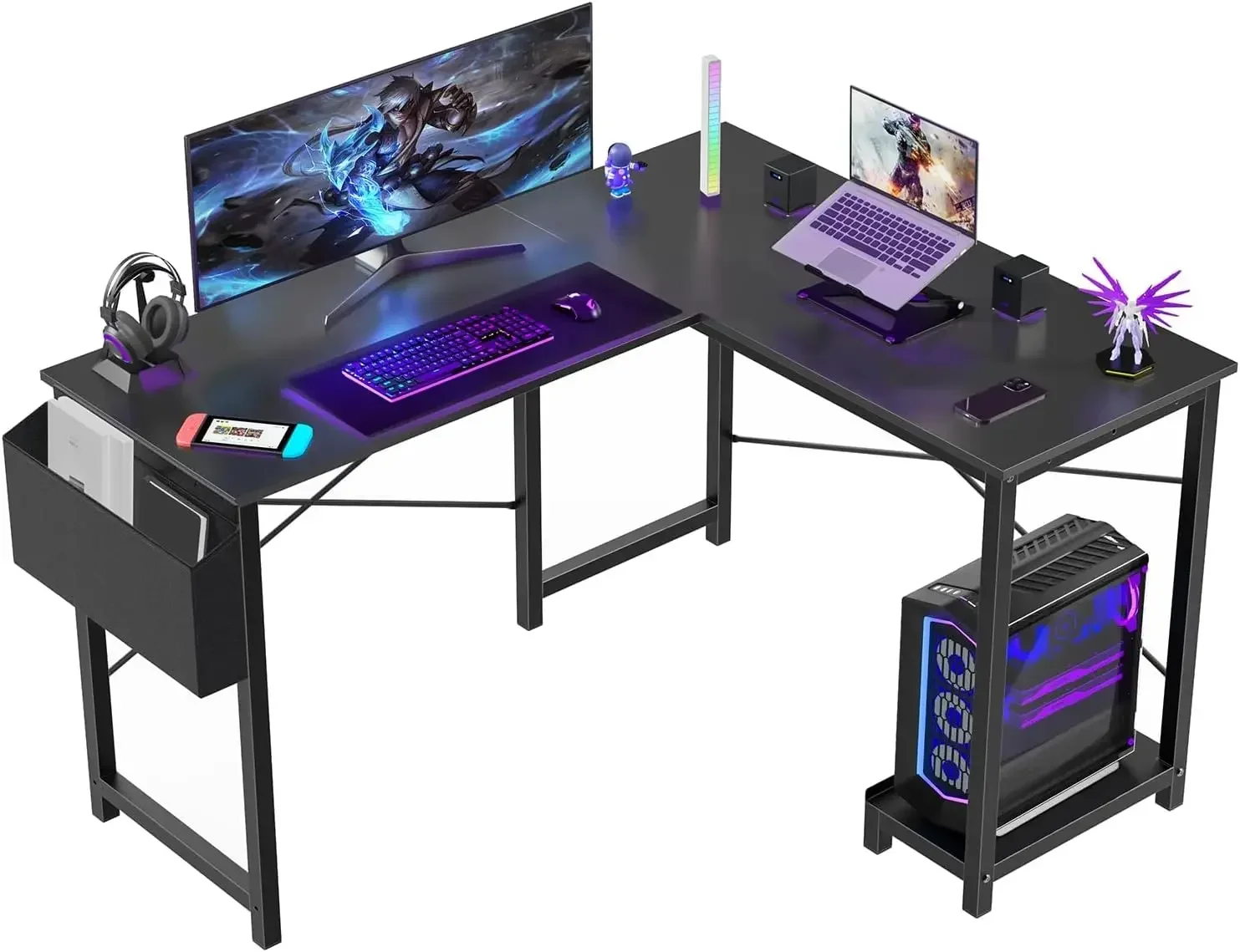 โต๊ะทำงานรูปตัว L - โต๊ะคอมพิว - Gaming Console Table บทวิจารณ์และราคา