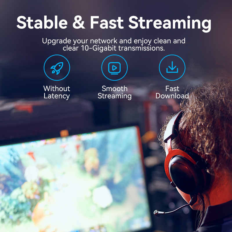Vention สายอีเธอร์เน็ต CAT6A 1 - Lan Cable Gaming บทวิจารณ์และราคา