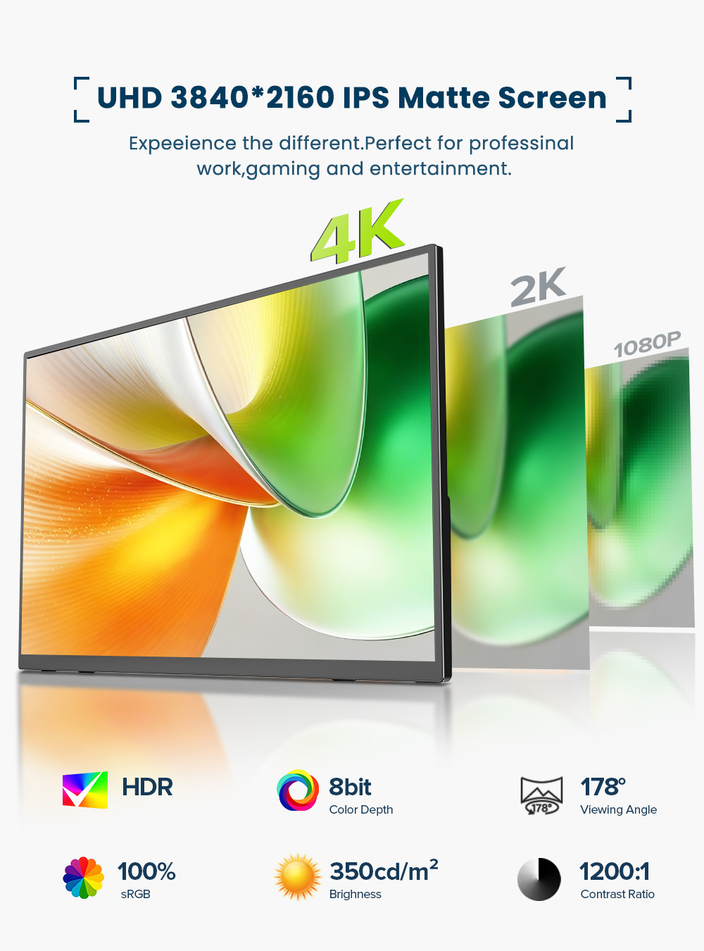 EVICIV จอภาพพกพา 4K หน้าจอสัมผ - Gaming Console Portable Pc บทวิจารณ์และราคา