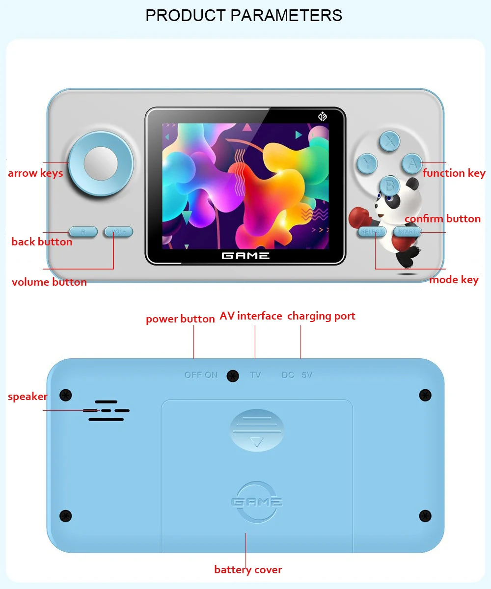 เครื่องเล่นเกมพกพา New S5 Mini - Gaming Console With Gta บทวิจารณ์และราคา