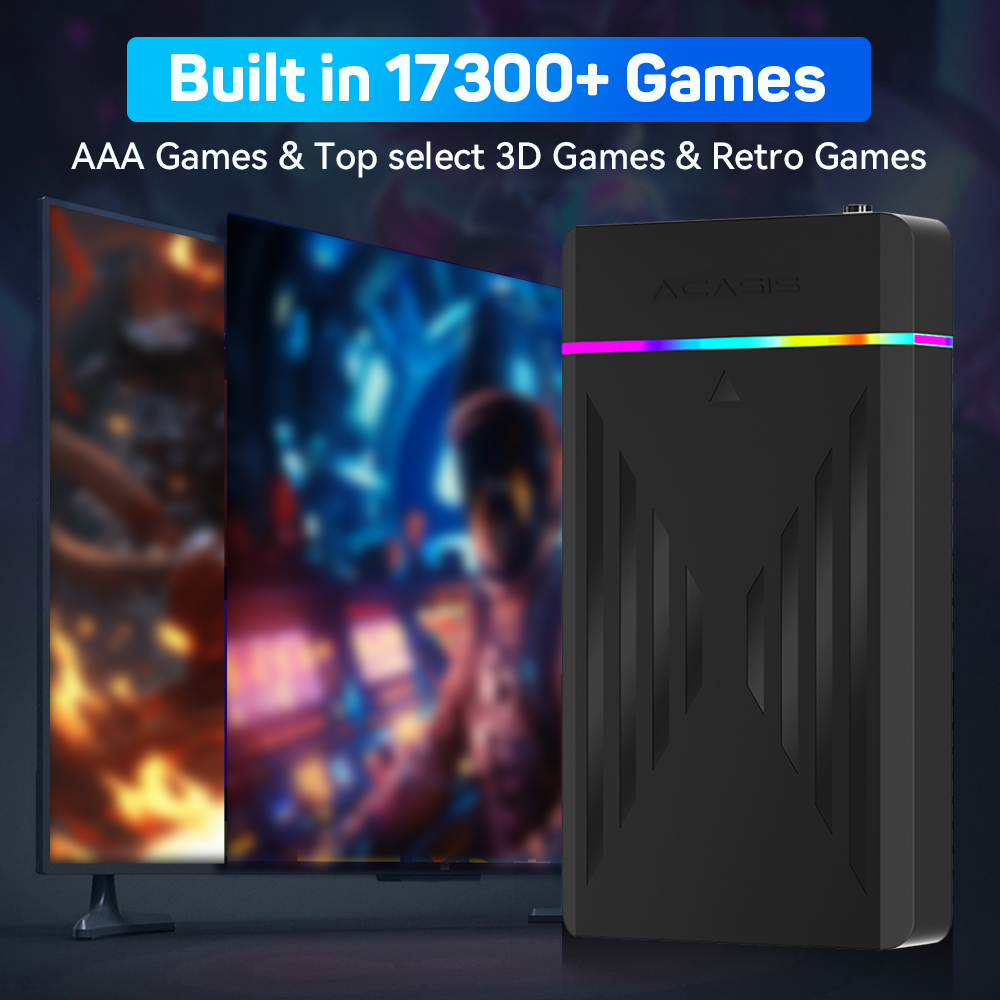 3TB แบบพกพา HDD LaunchBox/Retr - Gaming Console With Gta บทวิจารณ์และราคา